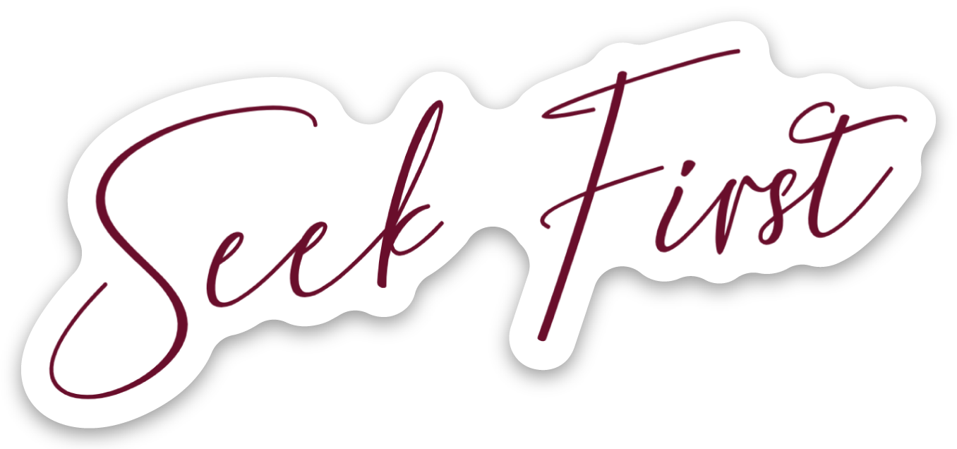 Seek First Sticker