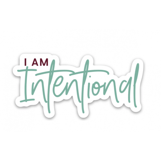 I AM Intentional Sticker