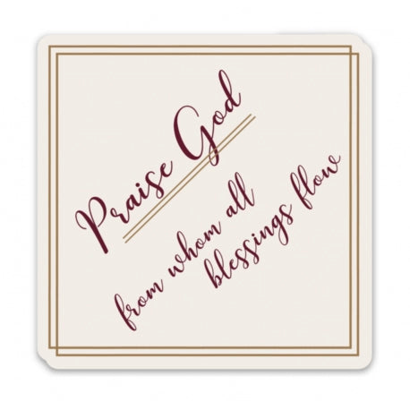 Praise God Doxology Sticker