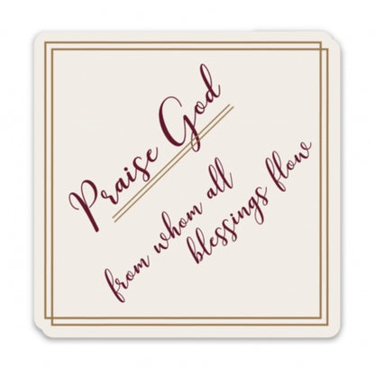 Praise God Doxology Sticker